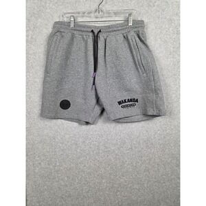 Marvel Black Panther Wakanda Shorts‎ Mens XL Gray Wakanda Athletics Fleece